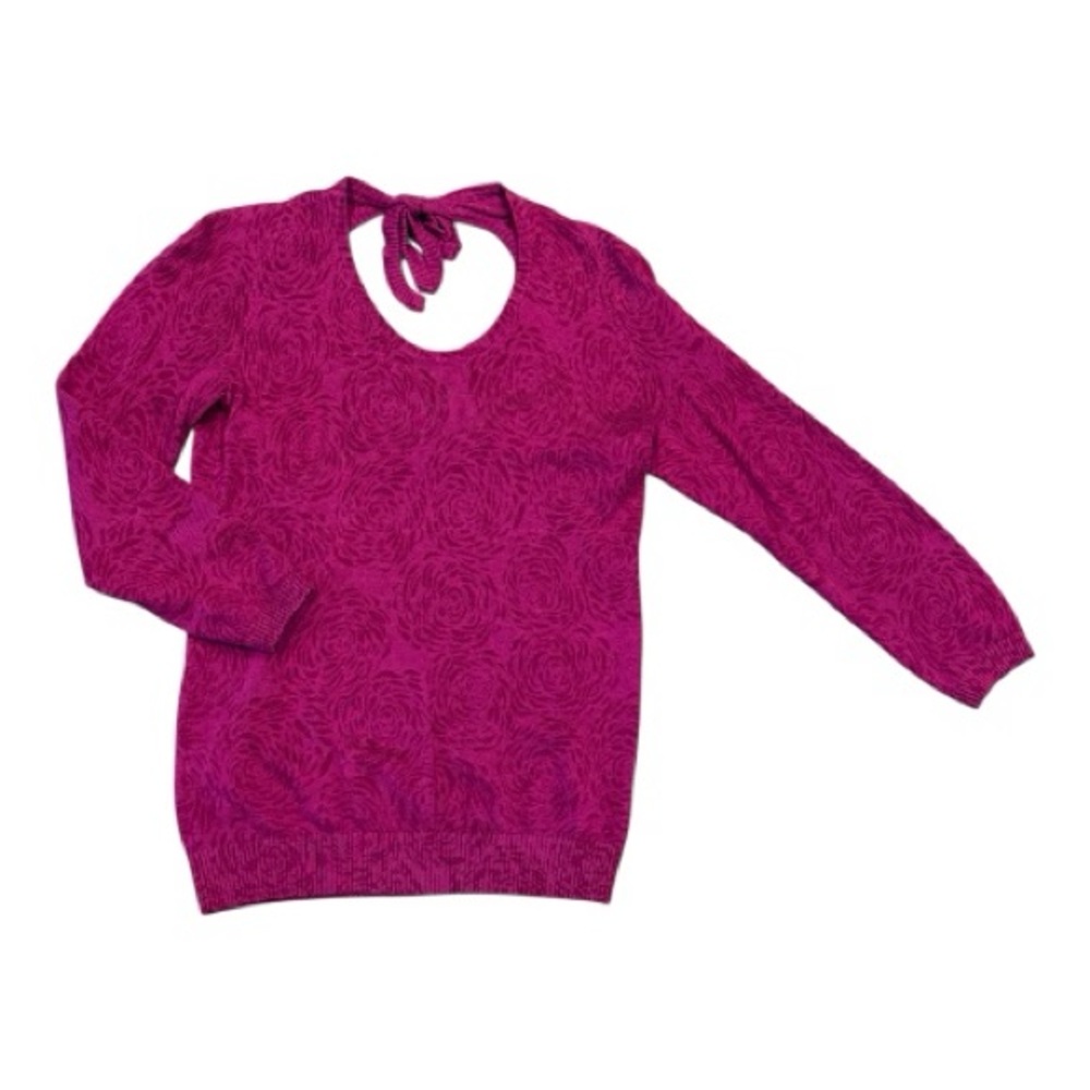 Banana Republic Magenta Scoop Neck Sweater